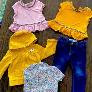 Toddler girl outfits old navy and Carter’s 18m
